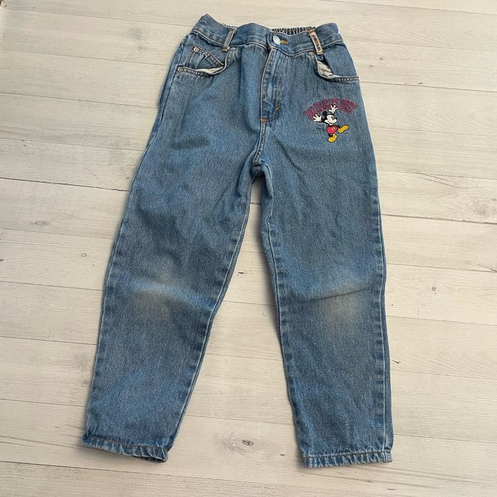 Vintage Mickey & co denim jeans kids size 6